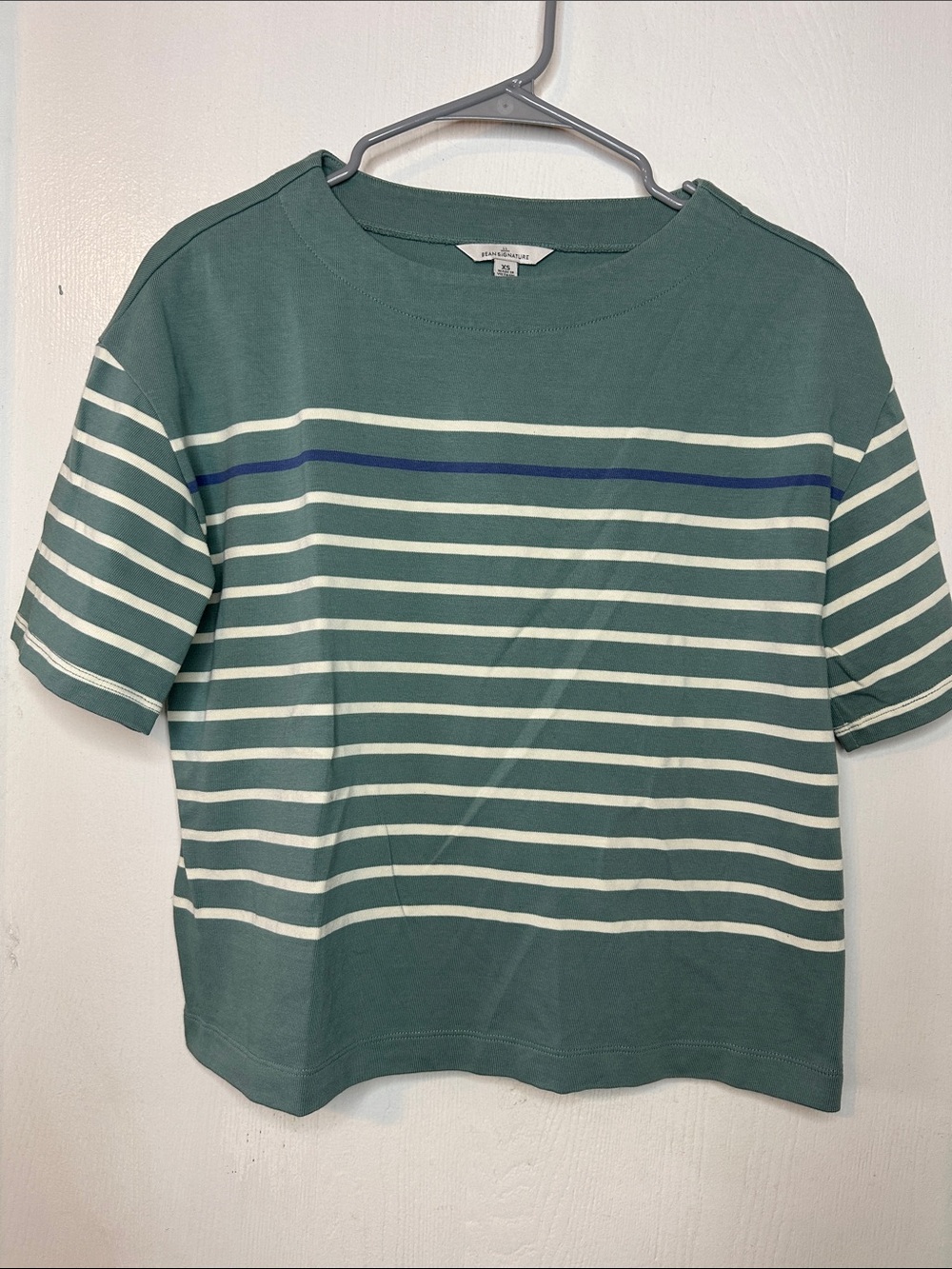 L.L. Bean Signature French Sailor Tee Women's Regular in Pine